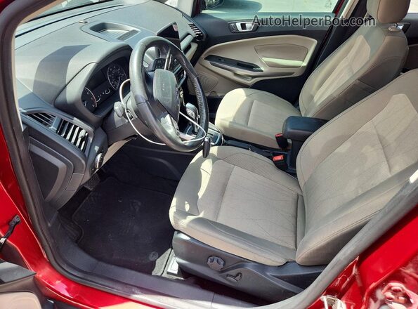 MAJ3P1TE3JC173216 2018 FORD ECOSPORT Red წინა სალონის ხედი