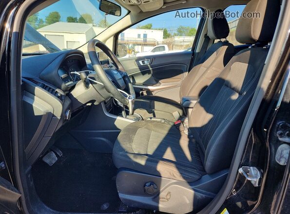 MAJ3P1TE6JC240634 2018 FORD ECOSPORT Black Widok wnętrza z przodu