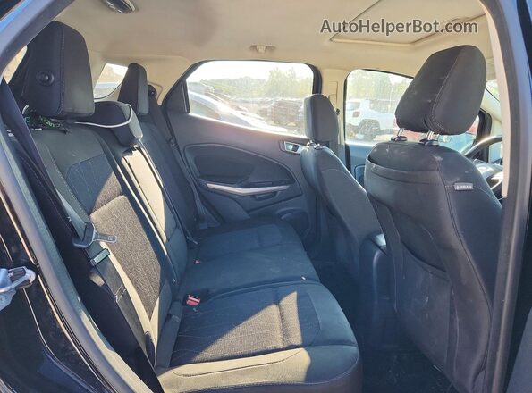 MAJ3P1TE6JC240634 2018 FORD ECOSPORT Black Widok wnętrza z tyłu