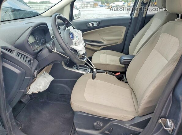 MAJ3P1TE7JC200594 2018 FORD ECOSPORT Gray წინა სალონის ხედი
