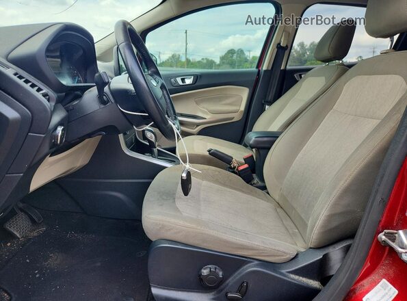 MAJ3P1TE7JC204998 2018 FORD ECOSPORT Red Vista interior delantera