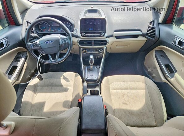 MAJ3P1TE7JC204998 2018 FORD ECOSPORT Red Vista del salpicadero