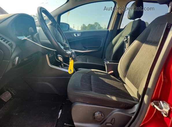 MAJ3P1TE7JC210249 2018 FORD ECOSPORT Red Вид салону спереду