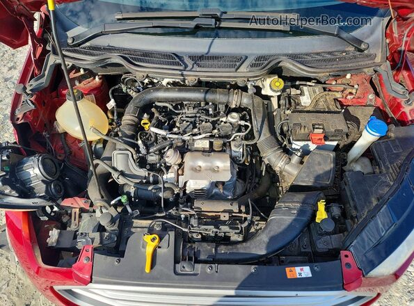 MAJ3P1TE7JC210249 2018 FORD ECOSPORT Red Вид підкапотного простору