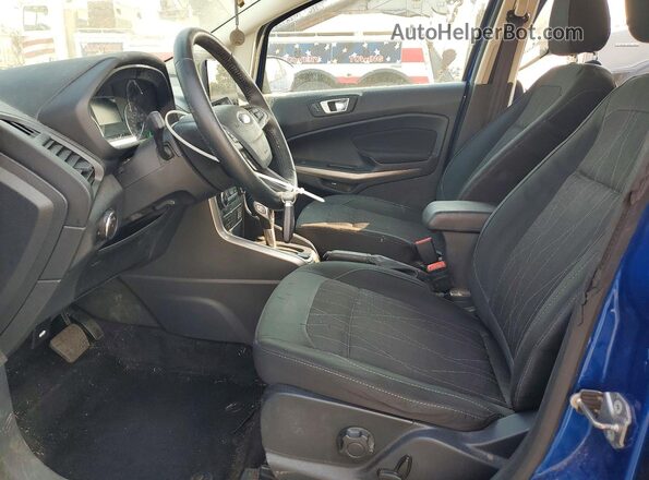 MAJ3P1TE8JC220725 2018 FORD ECOSPORT Синий Вид салона спереди