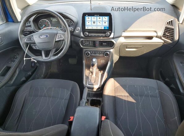 MAJ3P1TE8JC220725 2018 FORD ECOSPORT Синий Вид панели приборов