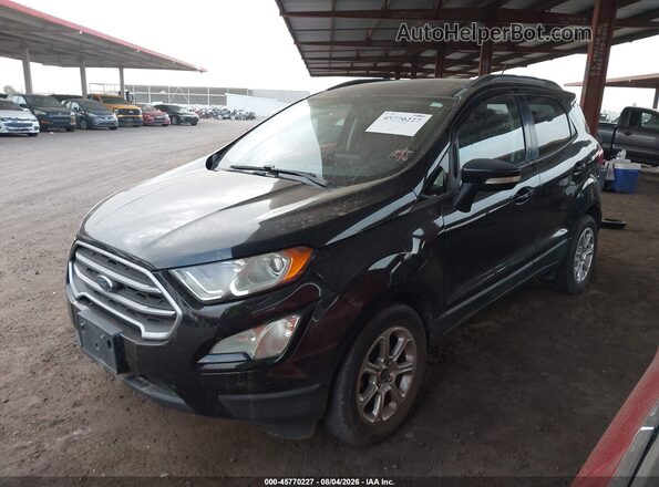 MAJ3P1TEXJC194807 2018 FORD ECOSPORT Black Առջևի ձախ երեք քառորդ տեսարան