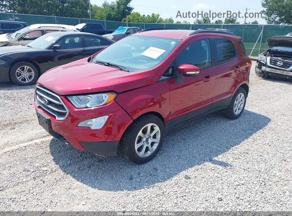 MAJ3P1TEXJC222766 2018 FORD ECOSPORT Красный Передняя левая четверть