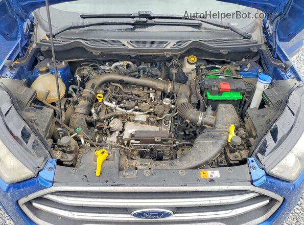MAJ3P1TEXJC243861 2018 FORD ECOSPORT Blue Widok komory silnika