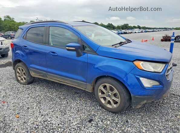 MAJ3P1TEXJC243861 2018 FORD ECOSPORT Blue Przód prawy