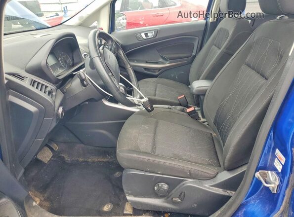 MAJ3P1TEXJC243861 2018 FORD ECOSPORT Blue Widok wnętrza z przodu