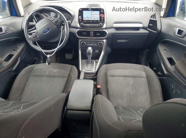 MAJ3P1TEXJC243861 2018 FORD ECOSPORT Blue Widok deski rozdzielczej