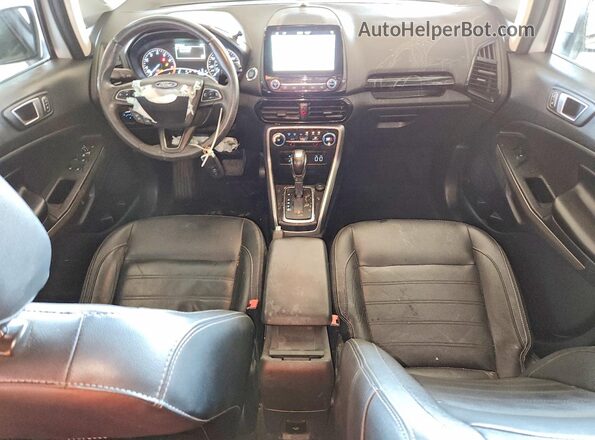 MAJ3P1VE3JC211797 2018 FORD ECOSPORT Silver Dashboard view