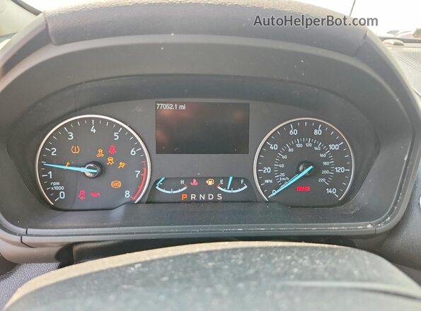 MAJ3P1VE6JC191190 2018 FORD ECOSPORT Gray Widok zestawu wskaźników