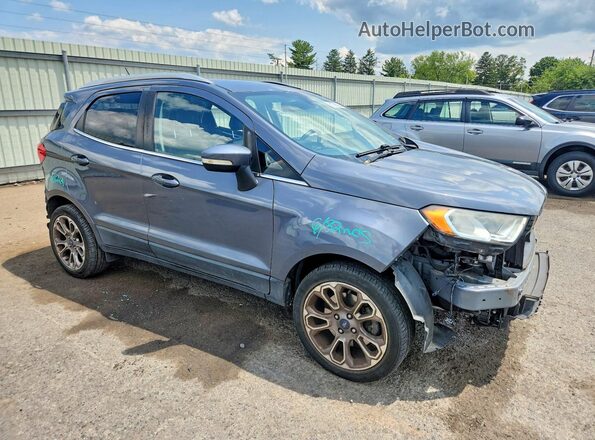 MAJ3P1VE6JC191190 2018 FORD ECOSPORT Gray Przód prawy