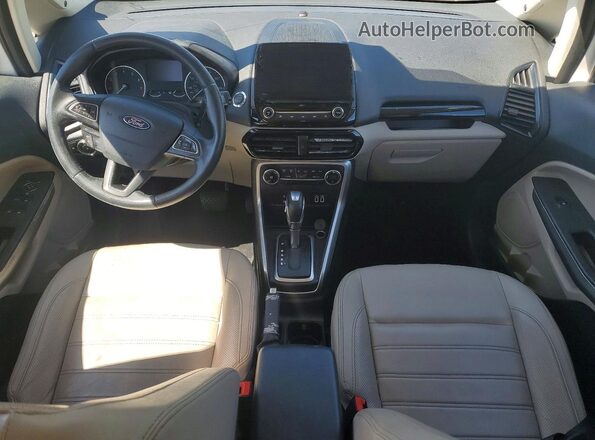 MAJ3P1VE8JC164170 2018 FORD ECOSPORT White წინა პანელის ხედი