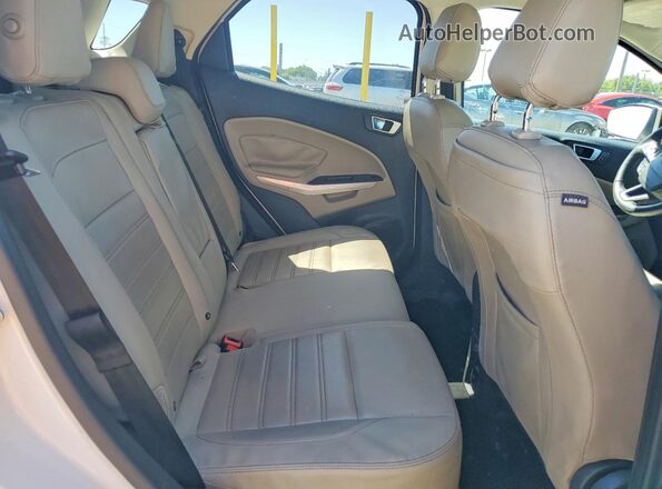 MAJ3P1VE8JC164170 2018 FORD ECOSPORT White უკანა სალონის ხედი