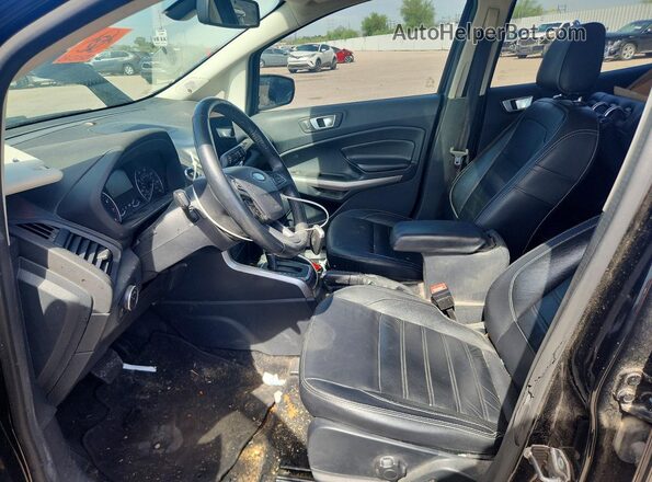 MAJ3P1VE9JC181754 2018 FORD ECOSPORT Black წინა სალონის ხედი