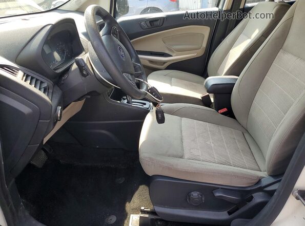 MAJ3S2FE1LC353913 2020 FORD ECOSPORT White Widok wnętrza z przodu
