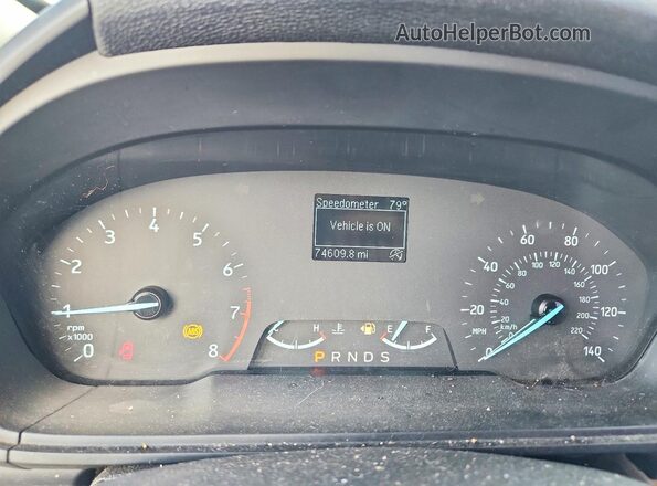 MAJ3S2FE1MC445296 2021 FORD ECOSPORT Gray Вид щитка приладів