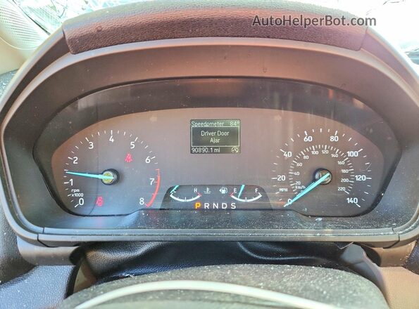 MAJ3S2FE3KC266044 2019 FORD ECOSPORT Silver Вид щитка приладів