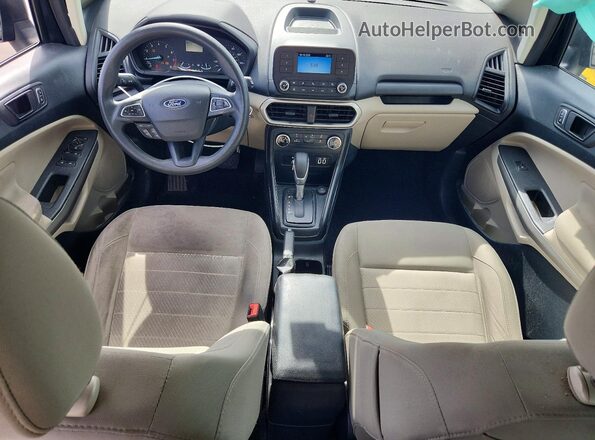 MAJ3S2FE3LC378540 2020 FORD ECOSPORT Black Вид панелі приладів