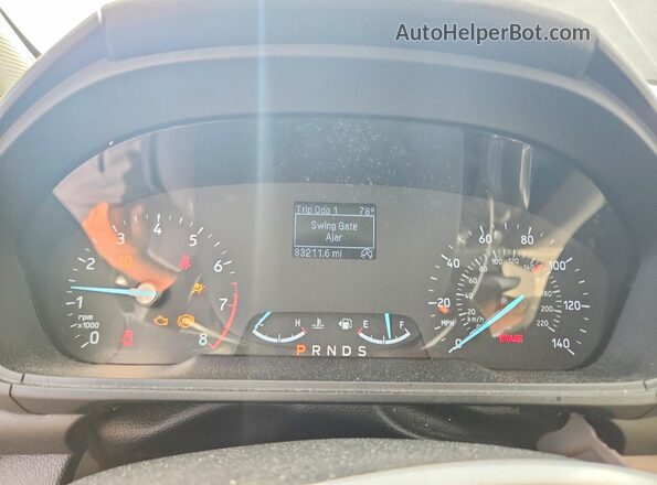 MAJ3S2FE3LC378540 2020 FORD ECOSPORT Black Вид щитка приладів