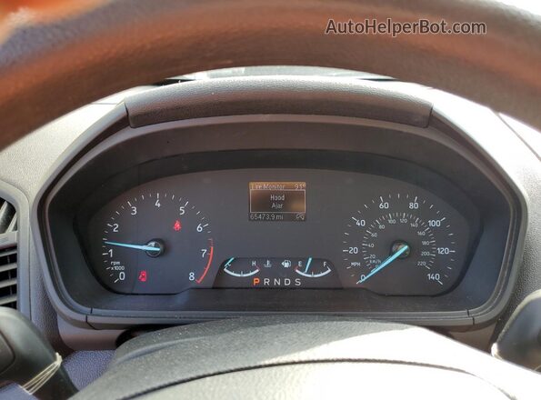 MAJ3S2FE5LC341599 2020 FORD ECOSPORT Blue Instrument cluster view
