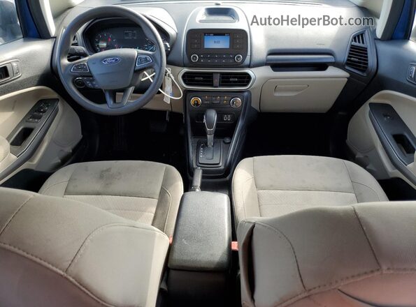 MAJ3S2FE5LC341599 2020 FORD ECOSPORT Blue Dashboard view