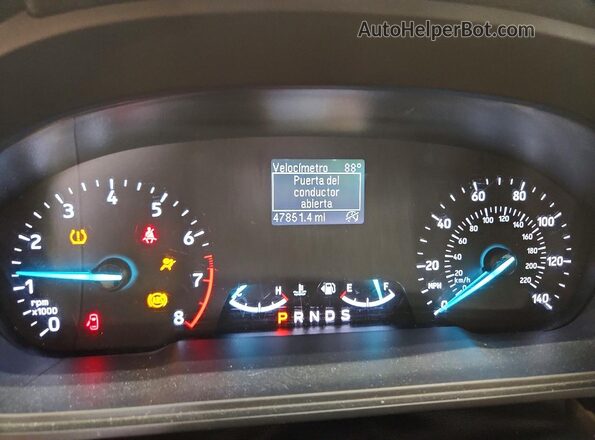 MAJ3S2FE5LC384873 2020 FORD ECOSPORT Blue Instrument cluster view