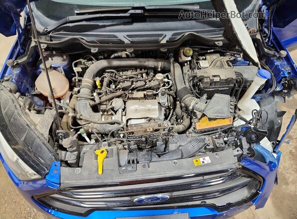 MAJ3S2FE5LC384873 2020 FORD ECOSPORT Blue Engine compartment view