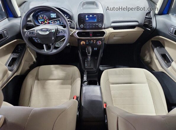 MAJ3S2FE5LC384873 2020 FORD ECOSPORT Blue Dashboard view