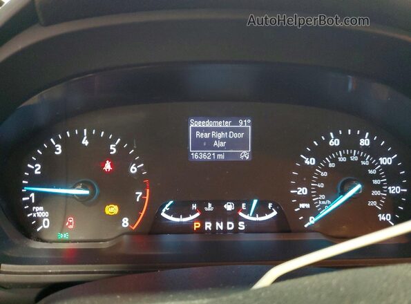 MAJ3S2FE5MC419168 2021 FORD ECOSPORT Black Instrument cluster view