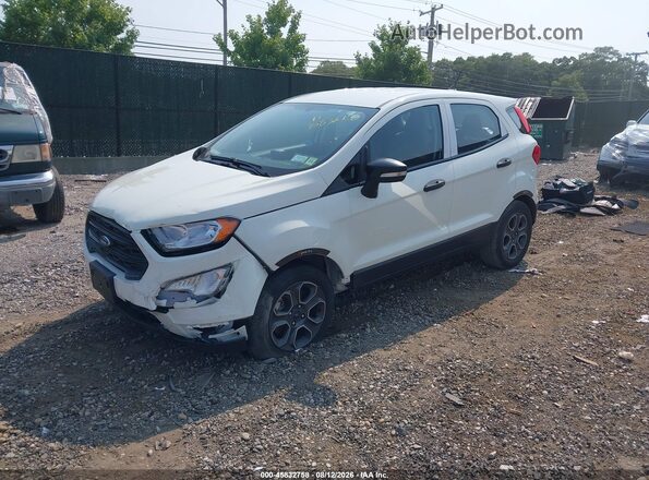 MAJ3S2FE9MC409596 2021 FORD ECOSPORT White წინა მარცხენა ხედი სამი მეოთხედიდან