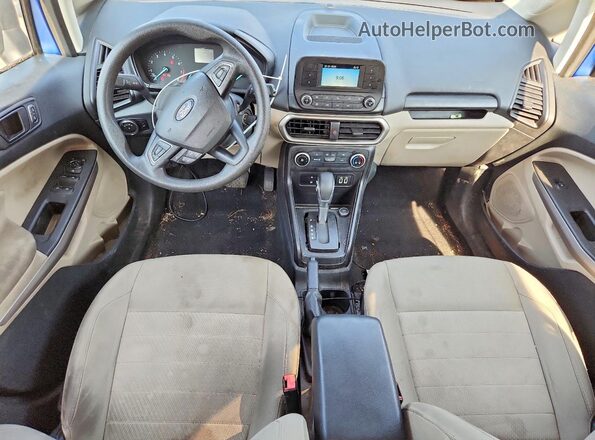 MAJ3S2FEXMC416850 2021 FORD ECOSPORT Blue Widok deski rozdzielczej