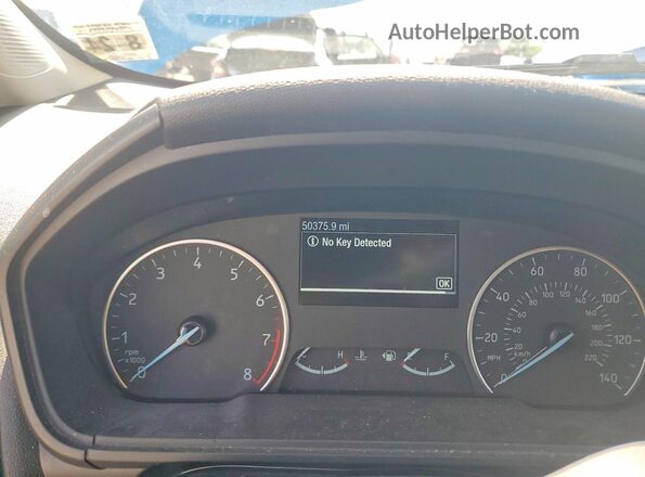 MAJ3S2GE0KC298299 2019 FORD ECOSPORT Blue Вид щитка приладів