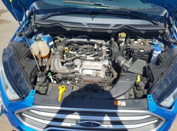 MAJ3S2GE0KC298299 2019 FORD ECOSPORT Blue Вид підкапотного простору