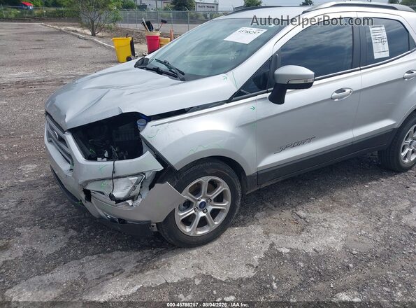 MAJ3S2GE0MC443747 2021 FORD ECOSPORT Silver Widok z przodu