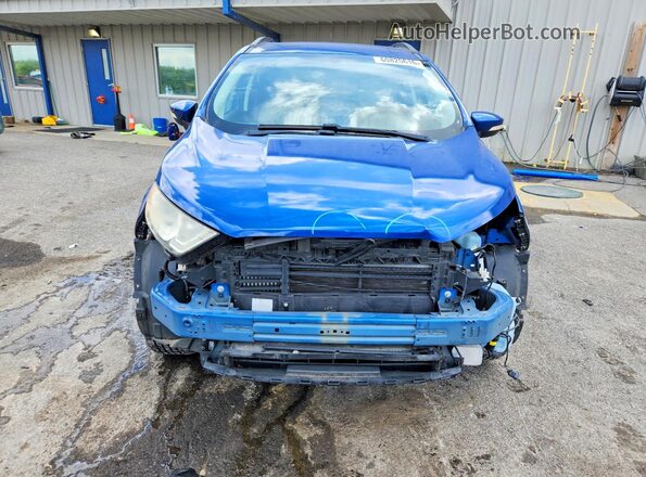 MAJ3S2GE1KC252982 2019 FORD ECOSPORT Blue წინა ხედი