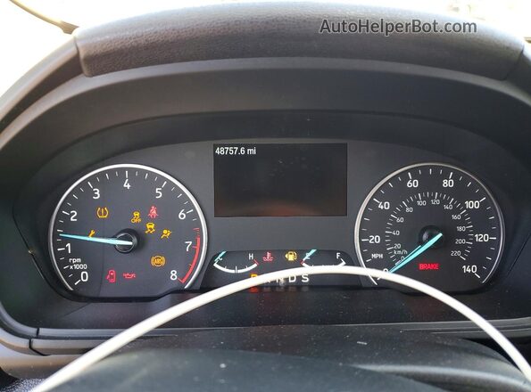 MAJ3S2GE1KC282662 2019 FORD ECOSPORT Silver Вид щитка приладів