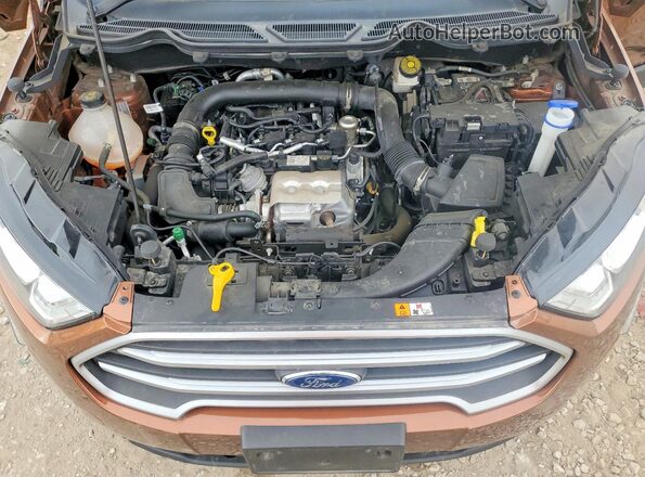 MAJ3S2GE1KC285254 2019 FORD ECOSPORT Коричневый Вид подкапотного пространства