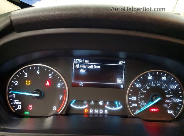 MAJ3S2GE1KC305387 2019 FORD ECOSPORT Blue Widok zestawu wskaźników