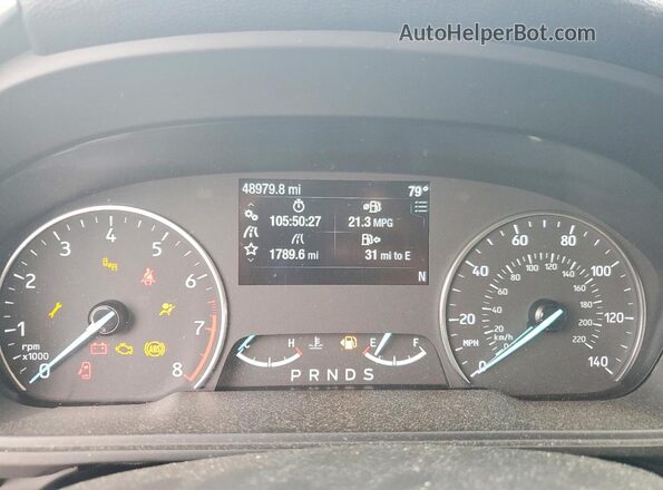 MAJ3S2GE1MC439190 2021 FORD ECOSPORT Gray Widok zestawu wskaźników