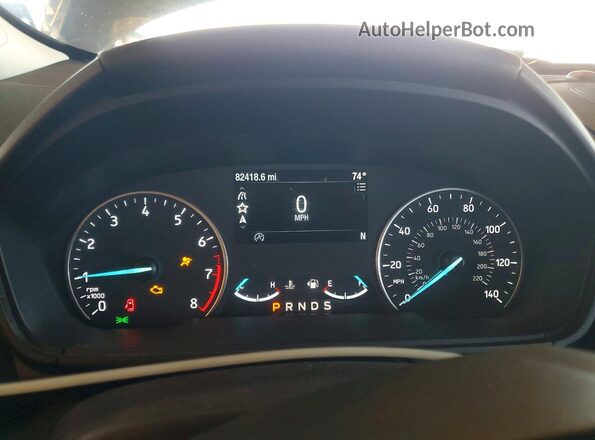 MAJ3S2GE2LC370900 2020 FORD ECOSPORT Gray Instrument cluster view