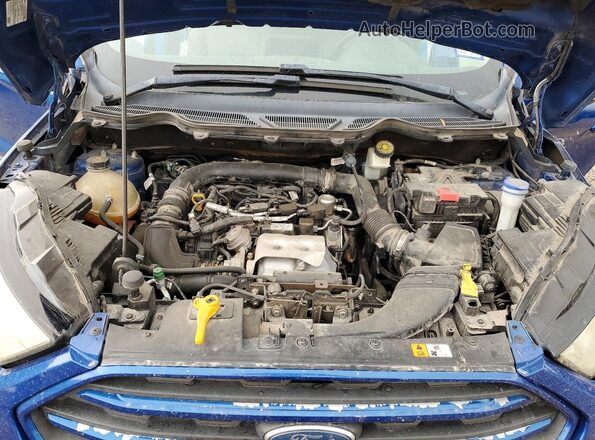 MAJ3S2GE3KC274899 2019 FORD ECOSPORT Blue უკანა სალონის ხედი