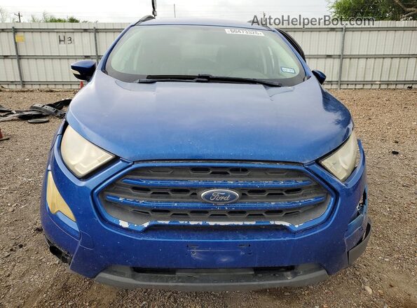 MAJ3S2GE3KC274899 2019 FORD ECOSPORT Blue წინა ხედი