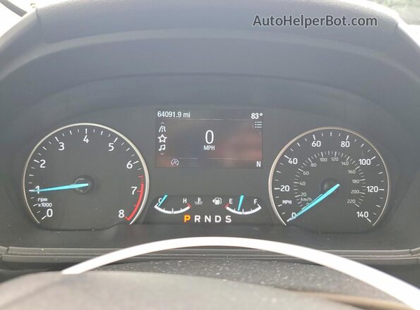 MAJ3S2GE3KC309988 2019 FORD ECOSPORT Silver ხელსაწყოთა პანელის ხედი
