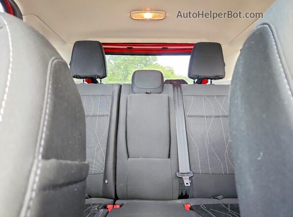 MAJ3S2GE4KC278007 2019 FORD ECOSPORT Red უკანა სავარძლების ხედი