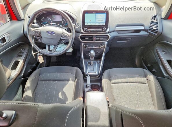 MAJ3S2GE4KC278007 2019 FORD ECOSPORT Red წინა პანელის ხედი