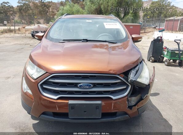 MAJ3S2GE4KC279870 2019 FORD ECOSPORT Оранжевый Вид щитка приборов